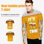 Load image into Gallery viewer, New Man Fashion 3D Print Beer Bubble Short Sleeve T-Shirt
