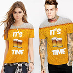 Load image into Gallery viewer, New Man Fashion 3D Print Beer Bubble Short Sleeve T-Shirt
