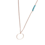 Load image into Gallery viewer, Women Fashion Plated Metal Chain Circle Lariat Long Necklace
