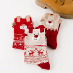 Load image into Gallery viewer, Christmas Cartoon Jacquard Cotton Women's Socks, 3 Sets
