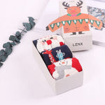 Load image into Gallery viewer, Christmas Cartoon Jacquard Cotton Women's Socks, 3 Sets
