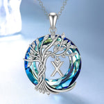 Load image into Gallery viewer, Tree of Life Crystal Pendant Necklace
