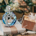 Load image into Gallery viewer, Tree of Life Crystal Pendant Necklace
