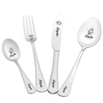 Load image into Gallery viewer, SANK® Personalized Dinosaur &amp; Unicorn Cutlery Set（Custom Initials/Name,with gift box）
