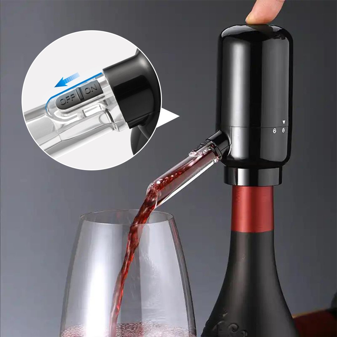 Electronic wine decanter for wine