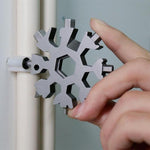 Load image into Gallery viewer, Amenitee™ 18-in-1 stainless steel snowflakes multi-tool&amp;keychain
