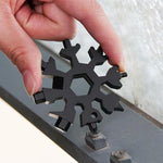 Load image into Gallery viewer, Amenitee™ 18-in-1 stainless steel snowflakes multi-tool&amp;keychain
