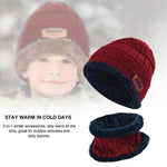 Load image into Gallery viewer, Warm Beanie Cap With Scarf
