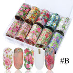 Load image into Gallery viewer, Nail Art Transfer Foils (Set of 10)
