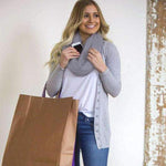 Load image into Gallery viewer, Winter Infinite Scarf With Zipped Pocket
