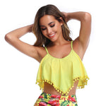 Load image into Gallery viewer, Padded Ruffle High Waisted Bikini
