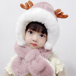 Load image into Gallery viewer, Cute Antlers Warm Cap for Baby
