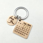 Load image into Gallery viewer, Sank®Special Day Personalized Calendar Keychain(Gift Package)
