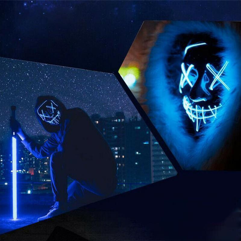(🎃Early Halloween Promotion🎃)Halloween - LED luminous mask