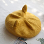 Load image into Gallery viewer, Cute Cat Ears Wool Beret
