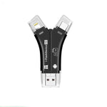 Load image into Gallery viewer, 4-in-1 Portable Memory Card Reader For Phones
