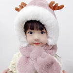Load image into Gallery viewer, Cute Antlers Warm Cap for Baby
