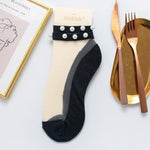 Load image into Gallery viewer, Women Pearl Fishnet Ankle High Socks, 2PCS
