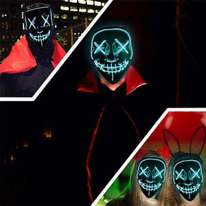 (🎃Early Halloween Promotion🎃)Halloween - LED luminous mask