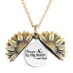 Load image into Gallery viewer, Sunflower double lettering necklace
