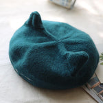 Load image into Gallery viewer, Cute Cat Ears Wool Beret
