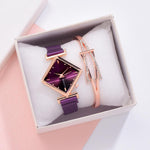 Load image into Gallery viewer, Diamond Watch &amp; Bracelet Set
