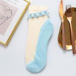 Load image into Gallery viewer, Women Pearl Fishnet Ankle High Socks, 2PCS
