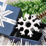 Load image into Gallery viewer, Amenitee™ 18-in-1 stainless steel snowflakes multi-tool&amp;keychain
