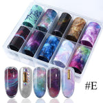 Load image into Gallery viewer, Nail Art Transfer Foils (Set of 10)
