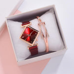 Load image into Gallery viewer, Diamond Watch &amp; Bracelet Set
