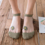 Load image into Gallery viewer, Translucent Daisy Socks
