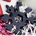 Load image into Gallery viewer, Amenitee™ 18-in-1 stainless steel snowflakes multi-tool&amp;keychain

