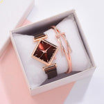Load image into Gallery viewer, Diamond Watch &amp; Bracelet Set
