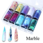 Load image into Gallery viewer, Nail Art Transfer Foils (Set of 10)
