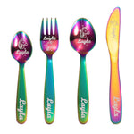 Load image into Gallery viewer, SANK® Personalized Dinosaur &amp; Unicorn Cutlery Set（Custom Initials/Name,with gift box）
