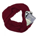 Load image into Gallery viewer, Winter Infinite Scarf With Zipped Pocket
