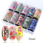 Load image into Gallery viewer, Nail Art Transfer Foils (Set of 10)
