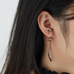 Load image into Gallery viewer, Delicate Long Fox Earrings
