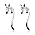 Load image into Gallery viewer, Delicate Long Fox Earrings
