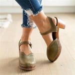 Load image into Gallery viewer, Fashion Retro Round Head With Sandals
