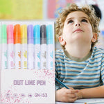 Load image into Gallery viewer, Drawing Double Line Outline Pen
