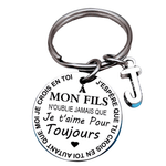 Load image into Gallery viewer, SANK® Porte-clés À MON FILS / MA FILLE（French keychain）
