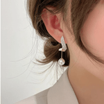 Load image into Gallery viewer, Diamond Pearl Dream Earrings
