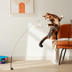 Load image into Gallery viewer, Kitten Playing Teaser Wand Toy
