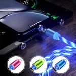Load image into Gallery viewer, LED Magnetic 3 in 1 USB Charging Cable
