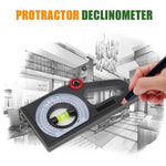 Load image into Gallery viewer, Slope Horizontal Vertical Angle Bevel Protractor Declinometer

