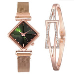 Load image into Gallery viewer, Diamond Watch &amp; Bracelet Set
