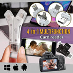 Load image into Gallery viewer, 4-in-1 Portable Memory Card Reader For Phones
