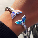 Load image into Gallery viewer, Mermaid Tail Bangle Bracelet
