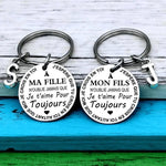Load image into Gallery viewer, SANK® Porte-clés À MON FILS / MA FILLE（French keychain）
